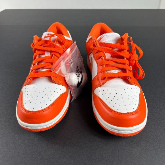 Nike Dunk Low Shoes Men's 8.5 Syracuse 2020 Orange & White Sneakers CUI726-101 - Picture 8 of 13